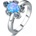 Silenti Jewelry Сребърен пръстен "Костенурка" - 6 - 52мм (16.6мм диам. )