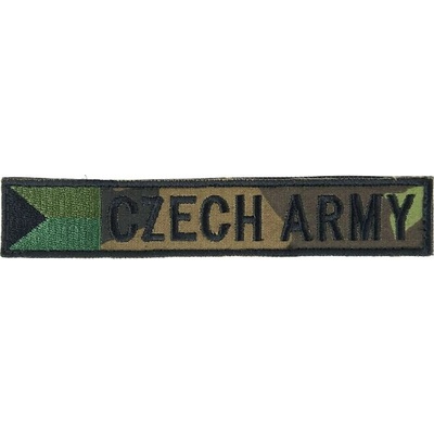 Nášivka:CZECH ARMY - jmenovka s vlajkou vz. 95 zelený | bojová