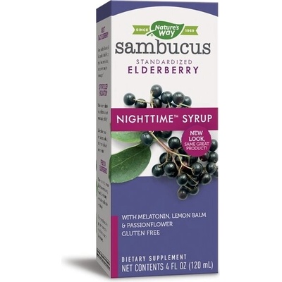 Nature's Way Самбукус NightTime сироп 120 ml | Nature’s Way (10532)