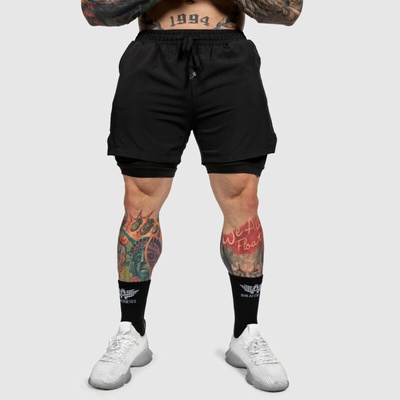 Iron Aesthetics Funkční šortky SweatPro 2in1 černé