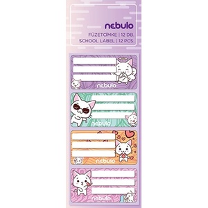 Nebulo Kitty 12 етикета за книжки FC-CICA-12 (FC-CICA-12)