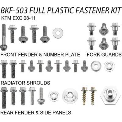 ACCEL BKF-503 - sada skrutiek skrutky do plastov pre modely KTM EXC 08 -11