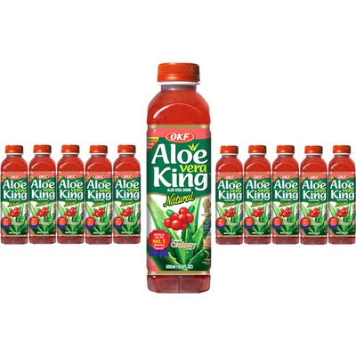 OKF Aloe Vera King Cranberry Drink 10 x 0,5 l
