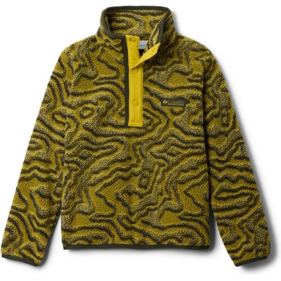 Columbia Детски поларен пуловер Columbia Kid's Helvetia II Printed Half Snap Fleece Fleece jumper - Mossy Green Topoglitch / Antique Moss - размер 18 Years (704-4212-0713)