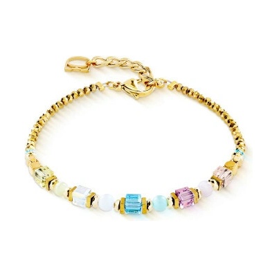 Coeur de Lion dámský náramek Cube Aura pastel gold 2104/30-1576
