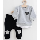 New Baby Dojčenská súprava tričko a tepláčky Brave Bear ABS sivá