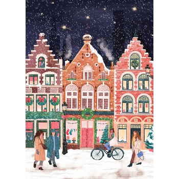 Image 1 of Pieces & Peace - Puzzle Bruges at Christmas - 1 000 piese
