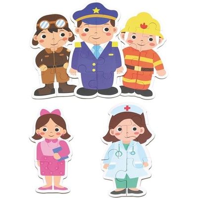 ANDREU Toys - Професиите - 6 прогресивни пъзела, 33 части DQ0413-3