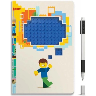 LEGO Stationery Lego Тефтер с гел химикалка - Мисли, рециклируем