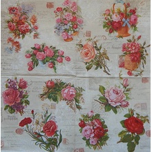 Maki Ubrousky English Roses 33x33cm