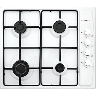 Kumtel Плот за вграждане luxell lx-410bf aoa, 4 зони, Автоматично запалване, Система за безопасност, Пропан-бутан/природен газ, Бял (lx-410bf aoa)