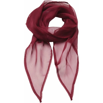 Premier Workwear dámský šifonový šátek PR740 Burgundy -ca. Pantone 216