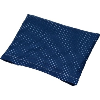 TORF Възглавница с черешови костилки, синя с бели точки, 25 x 23 см