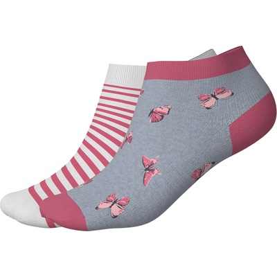 Esmara Kids Dětské ponožky s BIO bavlnou, 2 páry (motýli/růžová/bílá, 27/30) – Zboží Dáma