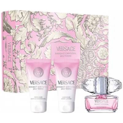 Versace Комплект за жени Versace Bright Crystal - Тоалетна вода 50 мл + Душ гел 50 мл + Лосион за тяло 50 мл