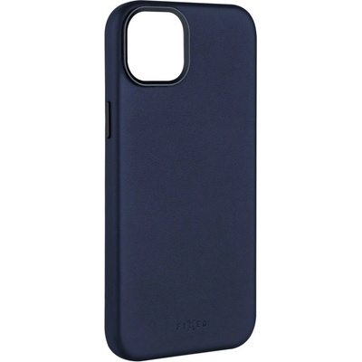 FIXED MagLeather калъф от естествена кожа с поддръжка на MagSafe за iPhone 15 Plus, син FIXLM-1201-BL (FIXLM-1201-BL)