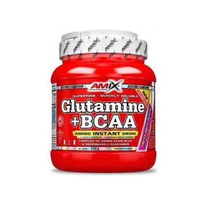 Amix Nutrition Глутамин + bcaa amix, На прах, 0.530кг, Горски плодове, 710