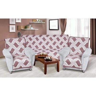 Bellatex poťah na sedačku Karmela 3471-276 Farba burgundy Rozmer 150x200 cm, 2ks 65x150 cm