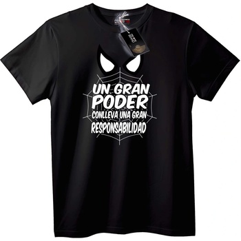 NOONEBRAND Тениска Spider-Man Сила & Отговорност - 3XL, White