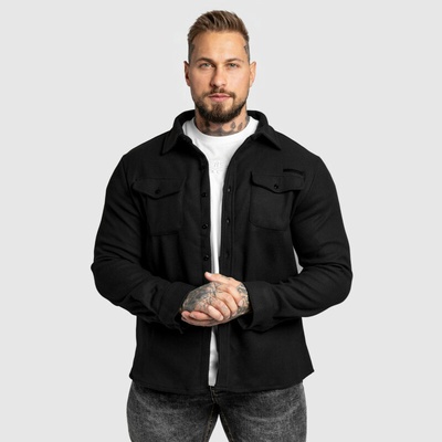 Iron Aesthetics Felted pánská plstěná košile černá – Zboží Dáma