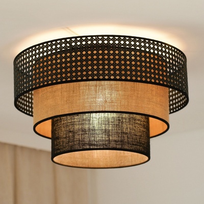 Brilagi - таванно осветително тяло DAKOTA LUNETA 1xE27/15W/230V, Ø45 см, черно/р (BG1125)