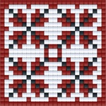 Bright Toys Мозайка с пиксели - Българска народна шевица, 24x24 пиксела - Мотив 18 (BE24018)
