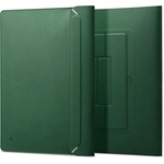Spigen Valentinus S Laptop Sleeve 14 - кожен калъф с поставка за MacBook Air 13, MacBook Pro 13, MacBook Pro 14 и лаптопи до 14 инча (зелен)