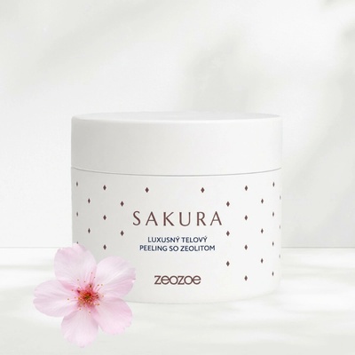 Zeozoe Sakura luxusní tělový peeling se zeolitem 375 g