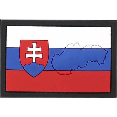 101INC nášivka velcro 3D plastová SLOVENSKO s obrysom zeme