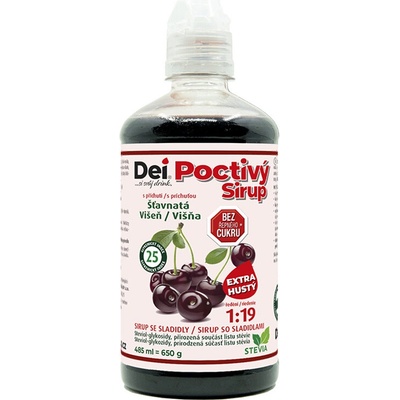 DeiSirup Poctivý Sirup višeň 485 ml