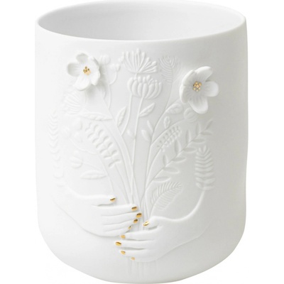 räder Porcelánový svícen na čajovou svíčku Bouquet, bílá barva, porcelán – Zboží Dáma