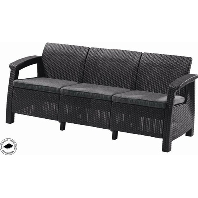 Keter Corfu love seat max grafitová
