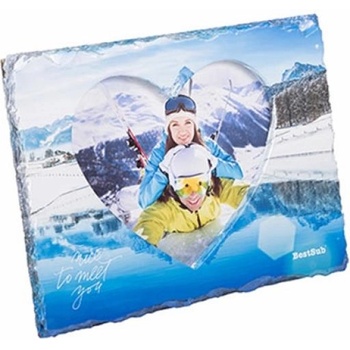 BESTSUB Рамка за снимка, с форма н сърце, 19 х 25 cm