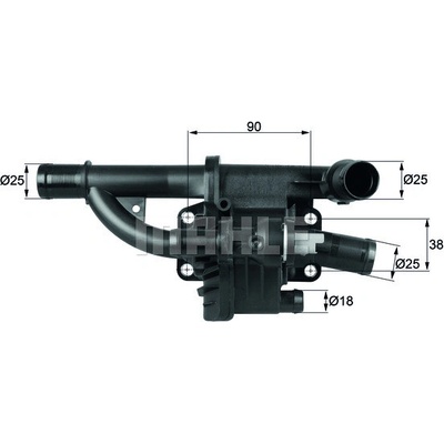MAHLE ORIGINAL Termostat chladenia TH4083