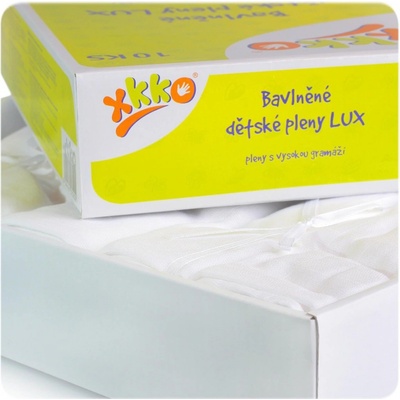 KIKKO bavlnené XKKO LUX 70 x 70 biele 10 ks