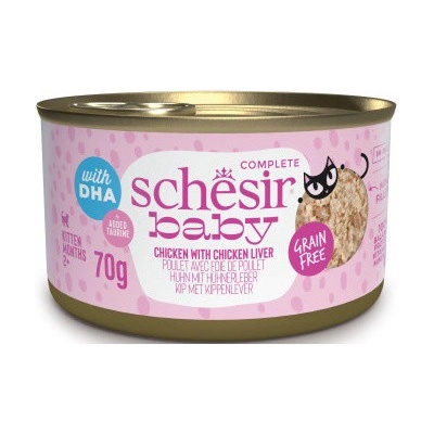 Schesir Cat Kitten Wholefood kuře / játra 70 g