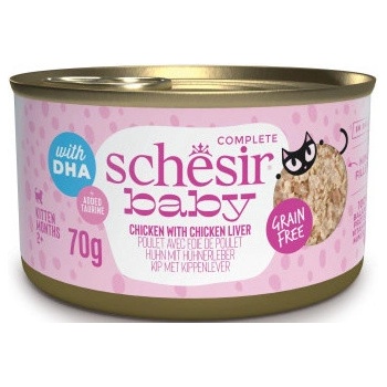 Schesir Cat Kitten Wholefood kuře / játra 70 g