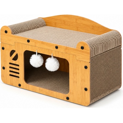 Aga Domeček a pelíšek se škrábadlem 56 x 29,5 x 27 cm – Hledejceny.cz
