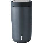 Stelton Термочаша To-Go Click с двойни стени от стомана 200 мл метално-синя (675-18)