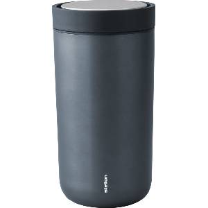Stelton Термочаша To-Go Click с двойни стени от стомана 200 мл метално-синя (675-18)