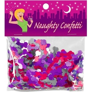  Конфети във формата на разноцветни пениси - Naughty Confetti (D-219083)
