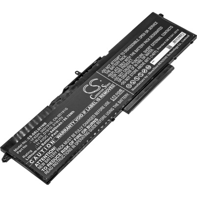 Cameron Sino Батерия за Dell Latitude 15 (5501/5511), Precision 3541/3551, 8400 mAh, Li-Ion (CS-DEL551NB)