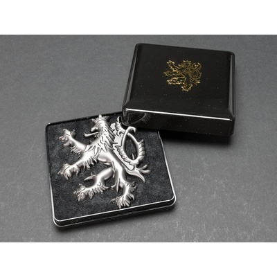 Otvárač Český lev veľký s magnetom - strieborný