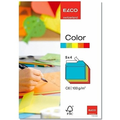 Obálky ELCO Color C6 20 ks mix barev