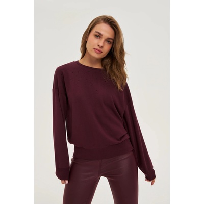 Moodo Кафяв балонен суитшърт Moodo Moodo | Cherven | ЖЕНИ | XS