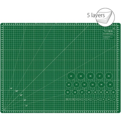 Řezací podložka TEXI GREEN 60 x 45 cm 5vrstvá zesílená