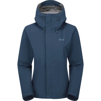 Rab Дамско водоустойчиво яке Rab Women's Downpour Jacket Waterproof jacket - Tempest Blue - размер 44 (EU) (102-4621-0215)