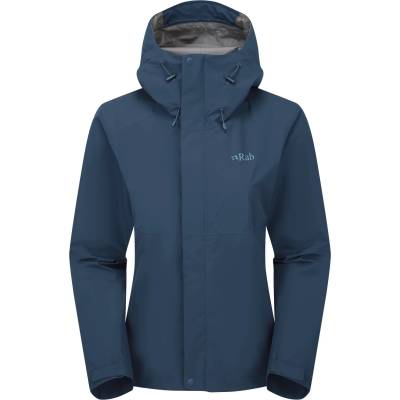 Rab Дамско водоустойчиво яке Rab Women's Downpour Jacket Waterproof jacket - Tempest Blue - размер 44 (EU) (102-4621-0215)