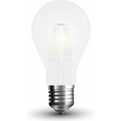 V-TAC LED žiarovka E27 A60 4W 6400K A++ filament frost