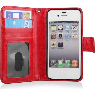 Pouzdro EGO Mobile LG G4c QULT WALLET 2in1 ZIPPER červené